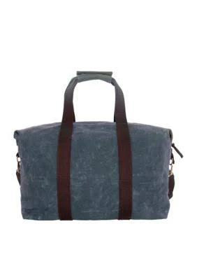 Slate Waxed Canvas Weekender P3804