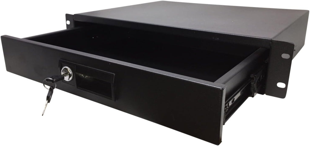 1U Rack Mount Locking Deep Drawer Server Cabinet Case, Pack of 2 X9966