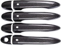 ABS Black Carbon Fiber Look Door Handle Cover Trim R4974