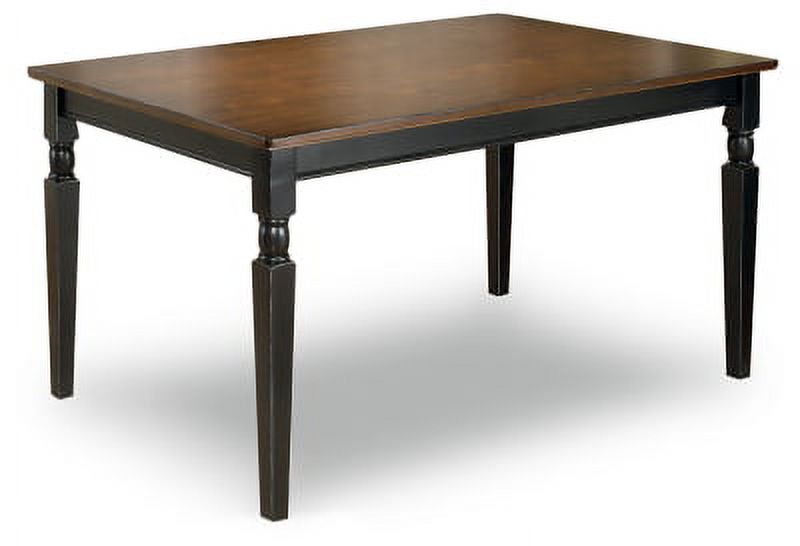 Black/Brown Dining Table D489703