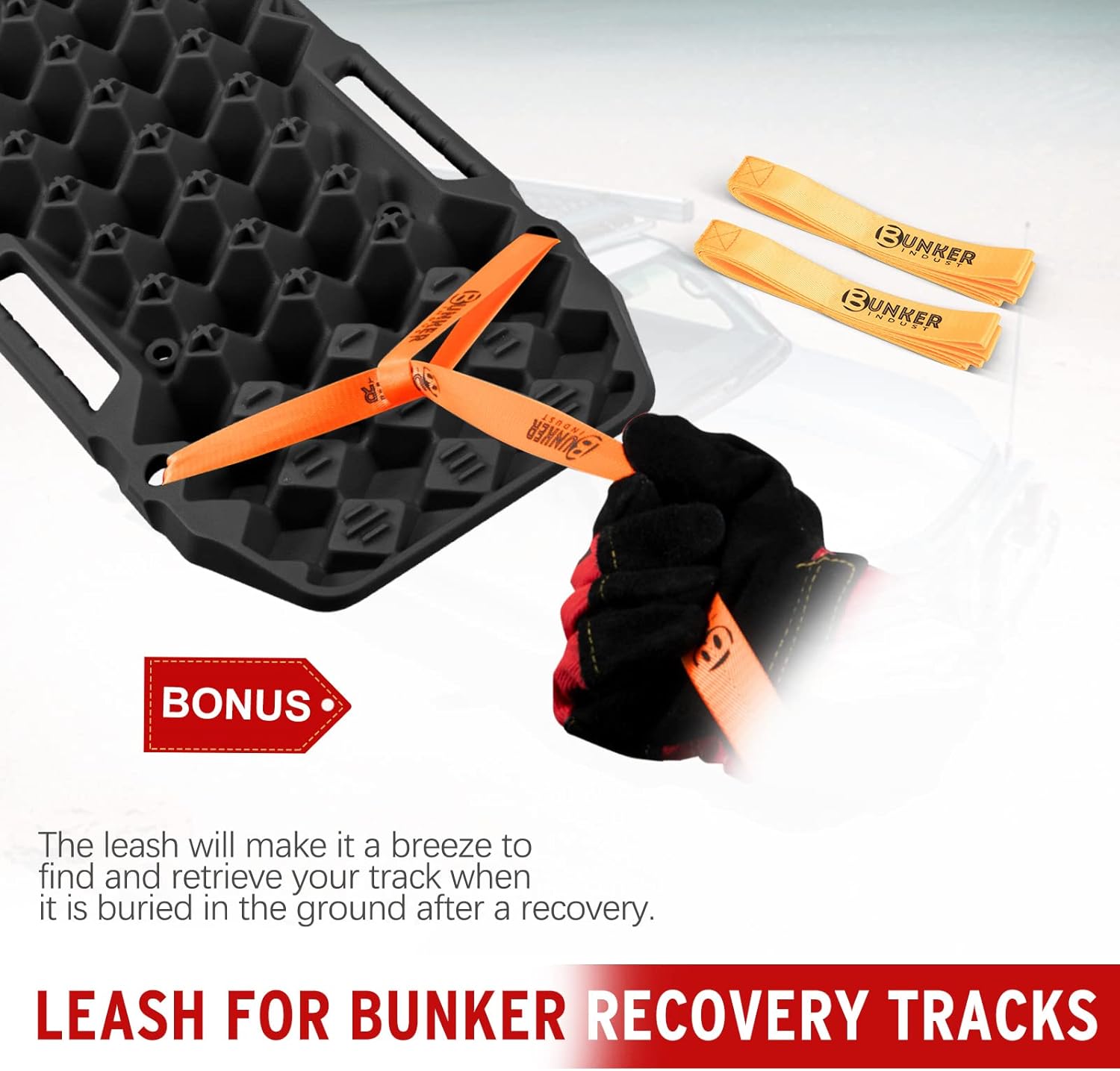 Black Off-Road Traction Boards Pair Recovery Tracks X156890