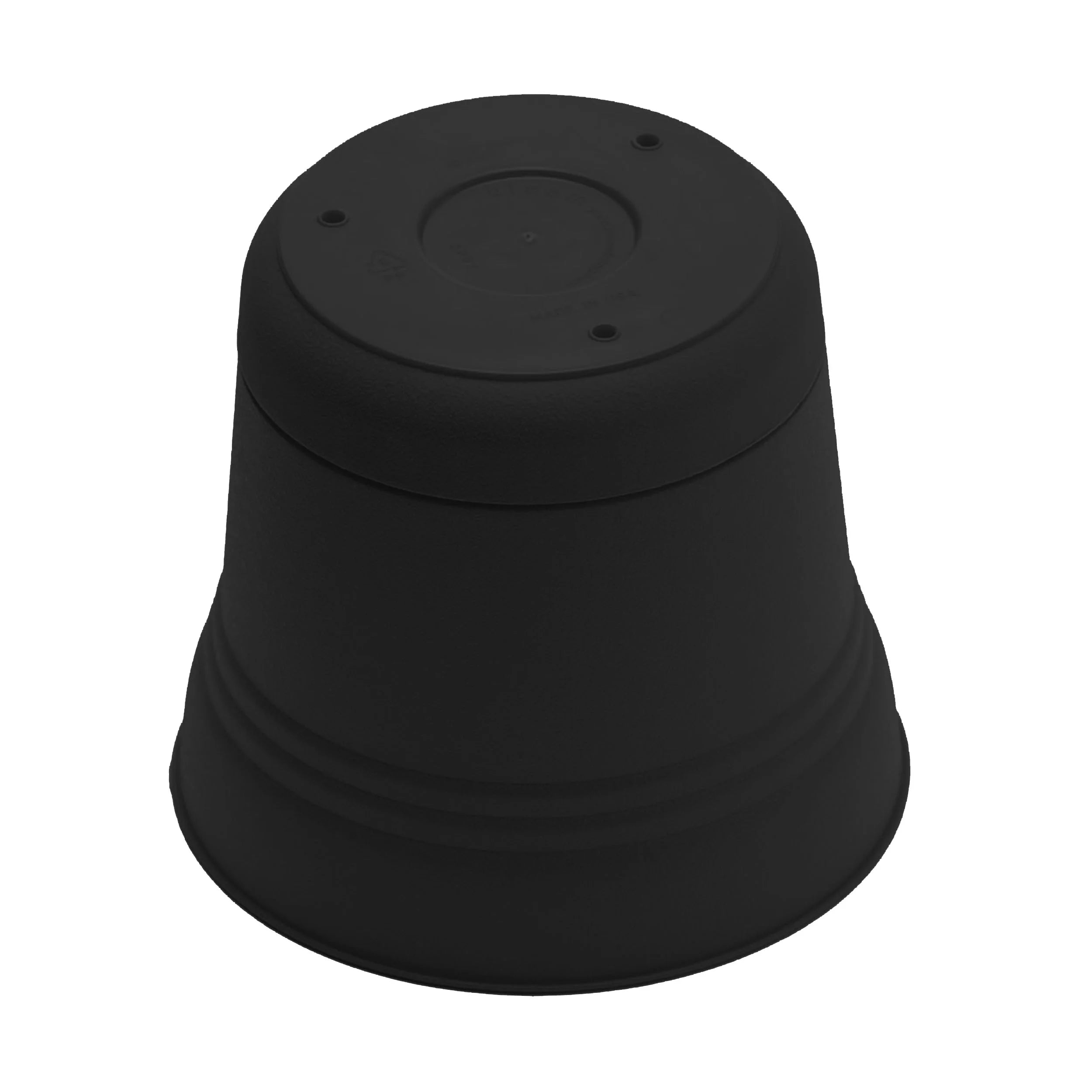 Black Resin Planter with Saucer I2488