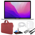 MacBook Pro 13" Laptop with Red Zipper Sleeve, USB-C Extension Cable, and Screen Cleaning Kit T169817