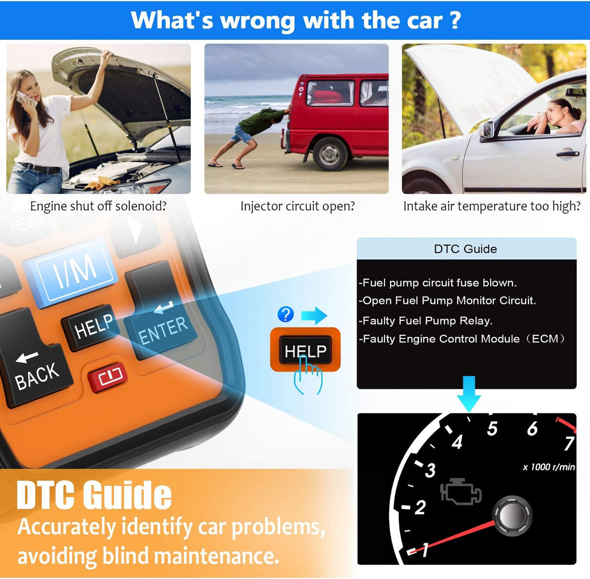 OBD2 Scanner Diagnostic Code Reader Tool Pack of 2 M78661