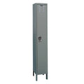 Single Tier Steel Locker, Dark Gray S477938