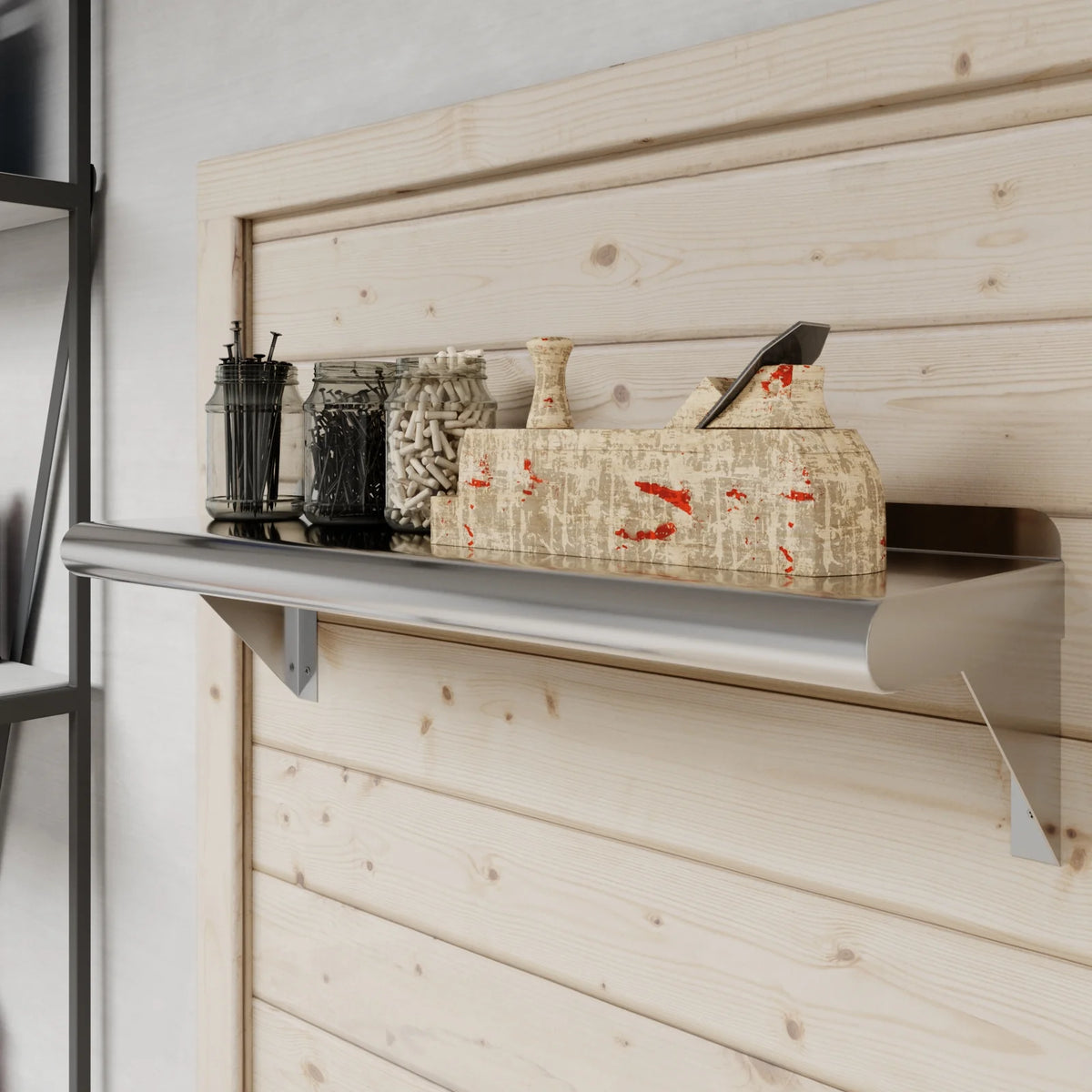 Stainless Steel Wall Shelf H14577