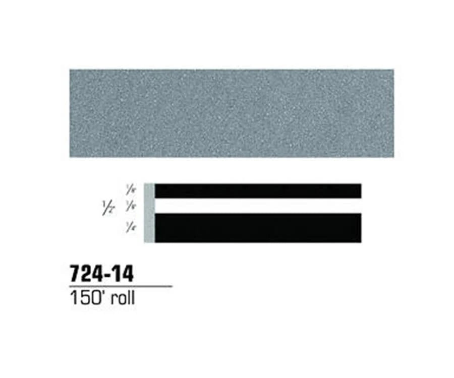 1/2x22 x 150& Light Slate Metallic Striping Tape E6314
