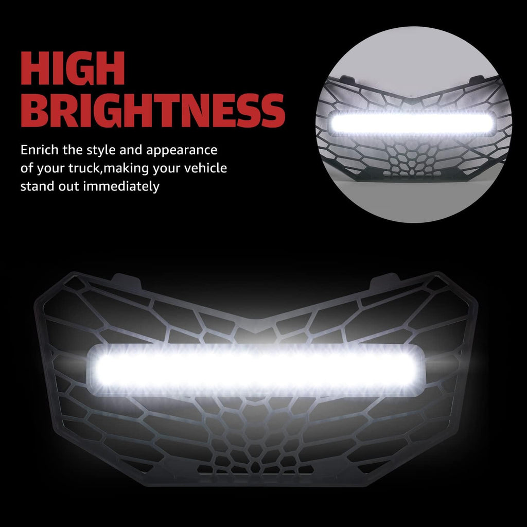 Front Mesh Grille with LED Backlight Light Bar for Can-Am Maverick Trail Sport Max 1000 800 R C318481