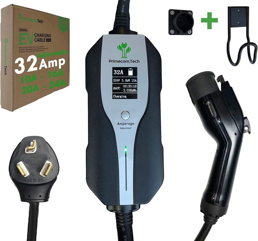 Level 2 Electric Vehicle Charger with 30Ft Cable A93738