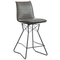 Brown Swivel Counter Stool Set of 2 T245384