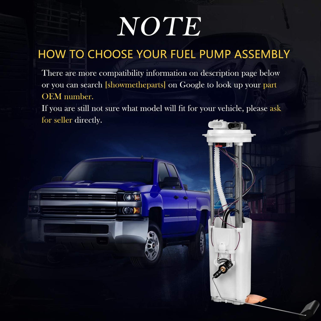 Fuel Pump Pack of 2 for 1997-2002 Chevy S10 GMC Sonoma Isuzu Hombre 4.3L X3924