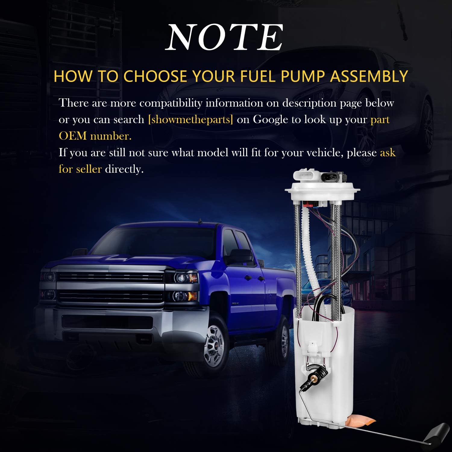Fuel Pump Pack of 2 for 1997-2002 Chevy S10 GMC Sonoma Isuzu Hombre 4.3L X3924